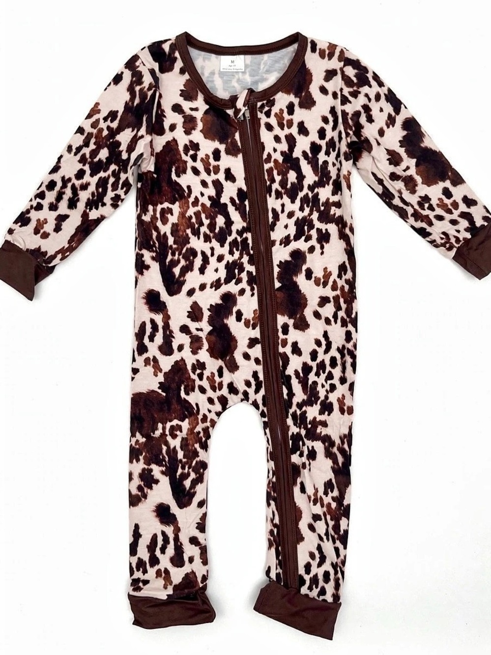 Baby Medium Animal Print Footie Like New